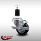 Service Caster 3'' SS Black Poly Swivel 1-1/2'' Expanding Stem Caster with Brake SCC-SSEX20S314-PPUB-BLK-TLB-112 - alternate 2